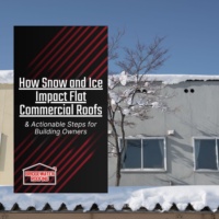 How Snow and Ice Impact Flat Commercial Roofs